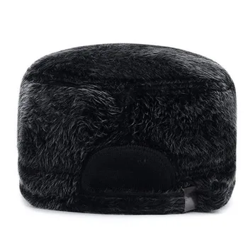 SHALUOTAOTAO Žiemos Naujus Velvet Earmuffs Karinės Kepurės Vyrams Reguliuojamo Dydžio Šilumos Mados Imitacija Plaukų Butas Bžūp Tėtis Kepurę