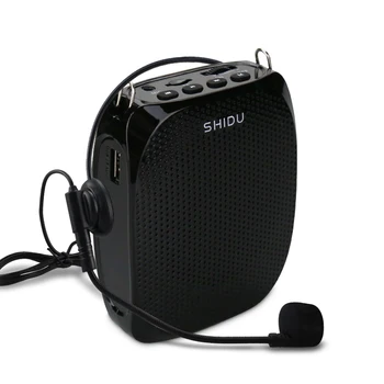 SHIDU 10W D Klasės Balso Stiprintuvo Laidinis Mikrofonas Mini Garso Nešiojamųjų Garsiakalbių Natūralus Stereofoninis Garsas Garsiakalbio Mokytojas S258