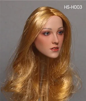 SS-H001/002/003 Sandėlyje Azijos Gražuolių Moterų Galvos Skulptūra Nulipdyta Aksesuaras Modelį Pasodinti Plaukų ir 12 cm Veiksmų Skaičius, Kūno
