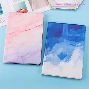 Smart Miego Tablet Case for iPad 2018 m. 9.7 colių iPad 6-osios Kartos 6 Gen Case Cover for iPad 9.7 2018 Atveju Su Grūdintas Stiklas