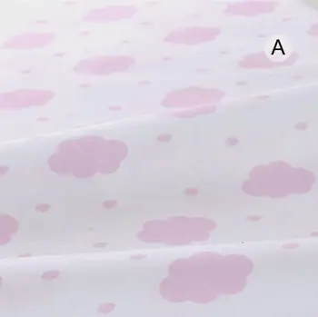Spausdinti Medvilnės Ruoželinio Audinio Siuvimo Quilting Gėlių Audinys Kūdikių paklodės Sleepwear Vaikų Suknelė, Sijonas Medžiagos 100X160cm