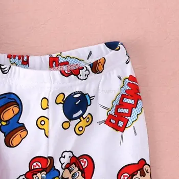 Super Mario Vaikams, Kūdikių Mergaitės Berniukai Žiemos Pižama naktiniai drabužiai Nustatyti Sleepwear 1-7Y MUS