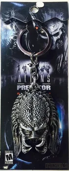 Svetimų Predator Kaukė Turėtojas Tričio Sleutelhanger pakaba skautų predator džiunglėse medžiotojas metalo pakabukas paveikslas 