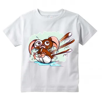 T-Shirt baby boy Vaikai Gremlins Gizmo Dizaino Marškinėliai Berniukams ir Mergaitėms Labai Atsitiktinis trumpomis Rankovėmis Viršūnes Vaikų Juokinga T-Shirt