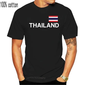 Tailandas T-Marškinėliai su Vėliava Print - - S-3XL - Azijos Bankokas