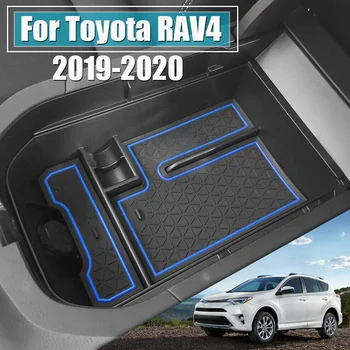 Toyota RAV4 2019 2020 Automobilių Konsolė Porankiu Laikymo Dėžutė Dėklas Organizatorius Anti-Slydimo Kilimėliai