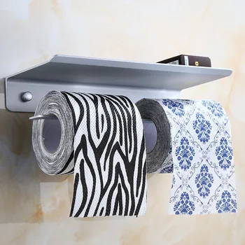 Tualetinio popieriaus laikiklis skylę nemokama įrengimas vonios kambarys popierinių rankšluosčių laikiklis sieninis laikiklis ritininio popieriaus laikiklius mobiliojo telefono laikiklis juodas