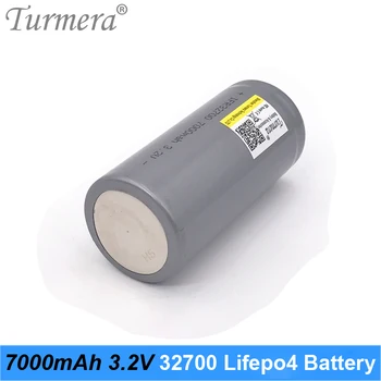 Turmera 32700 Lifepo4 Baterija 3.2 V 7000mah 33A 55A Dabartinės Saulės Skydelis Sistema, Elektros Valtis ir Nepertraukiamo Maitinimo šaltinis A
