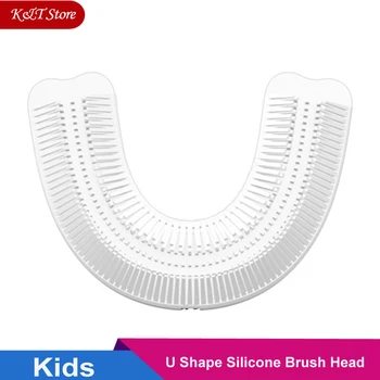 U formos teptuku galvos tik Lanbeibei 360 laipsnių vaikai elektriniai dantų šepetėlis 2-6 & 6-12 metų amžiaus, maisto kokybės silikono