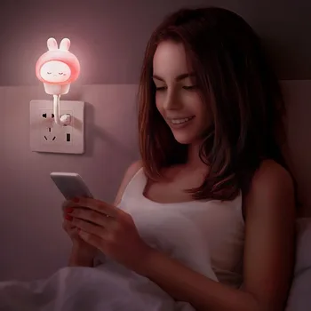 USB LED nuotolinio valdymo Mažas LED Stalo Lempa Naktį Žibintai, Miegamasis, vaiko kambarys Apdailos Vaikas Kambaryje, Naktį Šviesos Naktį pakilti laktacijos lempos