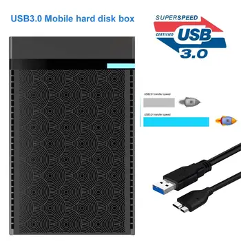 USB3.0 Adapteris 2,5 colio SATA SSD HDD Talpyklos Nešiojamas Mobiliojo ryšio Kietąjį Diską Atveju Langelis