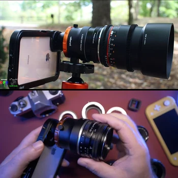 Ulanzi Canon Nikon DOF Objektyvo Adapteris, skirtas DOF Išmanųjį telefoną viso Kadro Fotoaparato Objektyvo Adapteris, skirtas 
