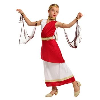 Umorden Suaugusiųjų Vaikų graikų Deivė Atėnė Kostiumas Vaikams Romos Imperatorienė Cosplay Fantasia Halloween Kostiumai Mergaitėms, Moterims