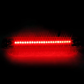 Universalus 12V Raudona 24 LED ABS Plastiko Automobilio Aukšto Kalno 3 Stabdžio Stabdymo Uodegos Šviesos Lempos Laidai yra atliekami su lempa