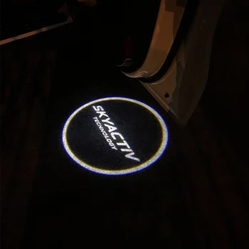 Už Mazda 2 3 6 Axela ATENZA CX3 CX-5 CX5 CX7 CX9 MX5 2VNT LED Automobilio Duris Sveiki atvykę Šviesos Lazerio Projektorius Logotipas Vaiduoklis Šešėlis Žibintai