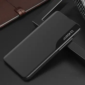 Už Xiaomi Mi 10 Atveju Magnetas Odos Peržiūrėti Šoninio Lango Flip Case For Xiaomi Mi 10 Pro Padengti Stendo Coque Mi10 Mi 10Pro Atveju