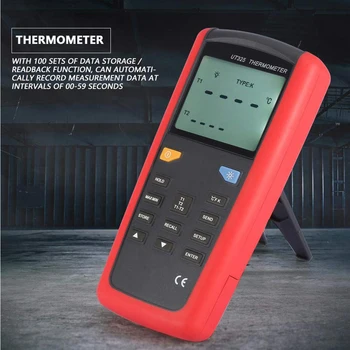 VIENETO UT325 Kontaktinis Termometras K tipo Termopora Skaitmeninis Termometras Pyrometer-200~1375C Susisiekti Temperatūros Testeris