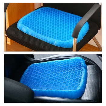 Vasaros Ledo Automobilių Padas Kietas Pagalvėlė Sofa Seat Aušinimo Pagalvėlių, Biuro Kėdė, Atsparus Minkštos Neslidus Namų Orui Cool Gel Automobilių Kilimėlis
