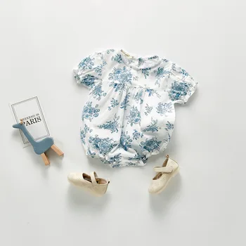 Vasarą kūdikis bodysuit dalyje moterų baby kūdikių mielas bodysuits trumpomis rankovėmis spausdinti baby girl drabužiai