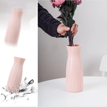 Vaza, Modernus Minimalistinio Balta Rausva Pilka Puošyba, Gėlių Vaza Aranžuotojas Namų Vazos Krepšelį Gėlių Vazos Apdaila