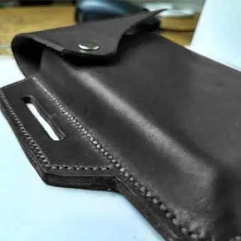 Vertikali odos mobilųjį telefoną kišenėje Odinis mobiliojo telefono kišenės EDC įrankių laikymo dėklas