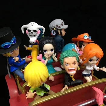 Vienas Gabalas 20-metį Luffy Mini figūrėlių, Ace Nami Teisės Hancock Vežti PVC pav Žaislai Brinquedos Anime 11,5 CM