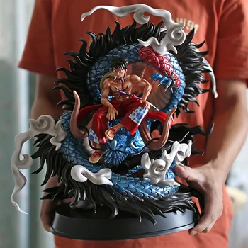 Vienas Gabalas Wano Šalies Kaido VS Beždžionė D Luffy GK Statula Kolekcines Pav Modelis Žaislas