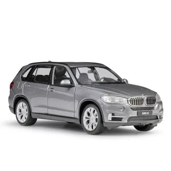 WELLY 1:24 Masto Diecast Automobilių Žaislas BMW X5 Didelis Modeliu, Klasikinio VISUREIGIS Metalo Lydinio, Žaislas Automobilis Vaikams Dovanų Kolekcija