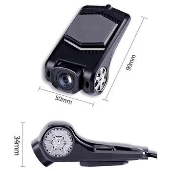 WHEXUNE ADAS Automobilių DVR Kamera, USB jungtis Transporto priemonės HD 1080P LDWS skaitmeniniai vaizdo įrašymo įrenginiai, skirtą 