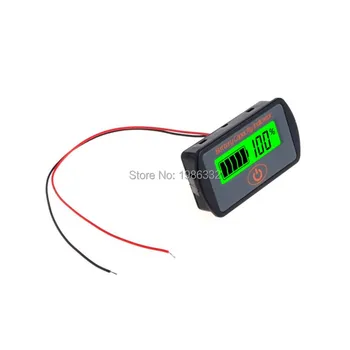WS16 Švino-rūgšties Ličio Jutiklinis LCD Voltmeter Baterijos Talpos Indikatorius Įtampos Testeris, Matuoklis Stebėti Analizatorius 12V 24v