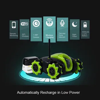 Wifi App Kontroliuojamos Robotas Žaislas Debesis Rover Nuotolinio Valdymo Bakas su FPV HD Kamera RC Transporto priemonės VR Belaidžio Automatiškai Įkrauti