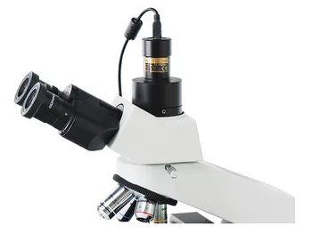 Win10 5MP Pramonės Elektroninių Okuliaro Vaizdo Kamera, Skaitmeninis Okuliaro Žiedas su Adapteris, skirtas Biologinių Stereo Mikroskopas