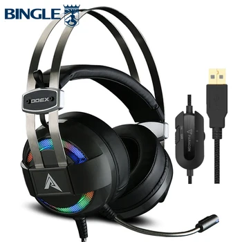 X300 Žėrintis Titano 7.1 Surround Sound Usb Žaidimų Ausinės Gamer Ausinės Su Mikrofonu PC,PS4,Xbox Vienas,360,Playstation