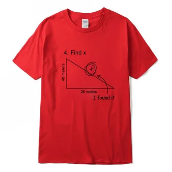 XINYI vyriški t-shirt Aukštos kokybės medvilnės, trumpomis rankovėmis Juokingas Matematinis geometrijos spausdinimo vyrų marškinėliai harajuku vyrų marškinėliai