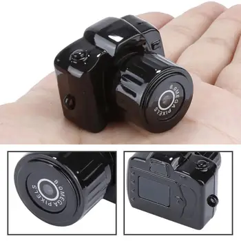 Y2000 Miniatiūrinė Kamera 720P HD Microcamera Patogus Vaizdo įrašymo Kameros Mados Juoda Profesionalių Šaudymo Mašina