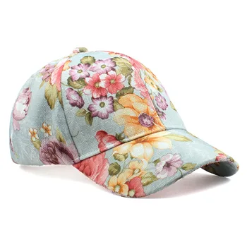 [YARBUU] Lady gėlių spausdinti beisbolo kepuraitę 2018 naujas mados aukštos kokybės atsitiktinis snapback skrybėlę Pavasario kepurės mergaitėms lašas laivybos