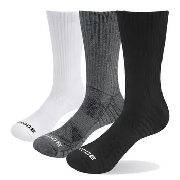 YUEDGE prekės 3 pair kojinės vyriškos juodos baltos kojinės medvilnės pagalvėlės mados kvėpuojantis darbo atsitiktinis įgulos kojinės