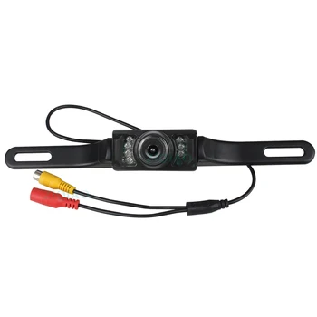 ZIQIAO Automobilių Universali Galinio vaizdo Kameros Vandeniui LED Infraraudonųjų spindulių Naktinis Matymas Licencijos Plokštės, Šviesos, Kamera HS002