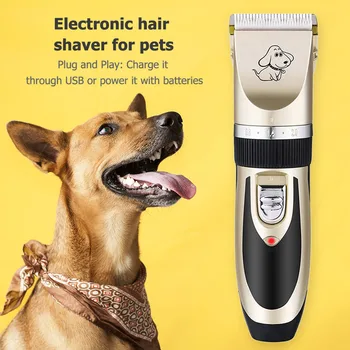 Įkrovimo Mažai triukšmo naminių Gyvūnėlių Plaukų Clipper Valiklis Cutter Viliojimo Kačių ir Šunų Plaukų Žoliapjovės Elektros Augintiniai Plaukų kirpimas Mašina