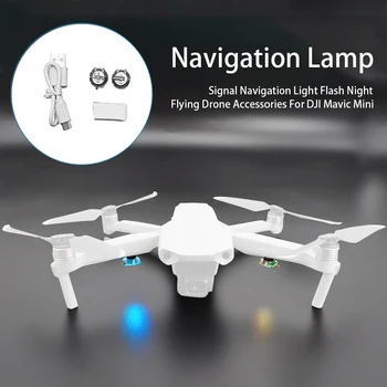 Įkrovimo Naktį Plaukioja Rankos Pritvirtinta Drone Priedai Signalas Praktinių LED Lempos, Flash Navigacijos Šviesos DJI Mavic Mini