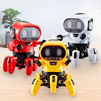 Įsižiebti Žaislai 6 Nagus Robotas Lipti Aštuonkojai Voras Robotai Acousto-regos Automatinė Transporto priemonių Gimtadienio Dovana Žaislai Vaikams, Vaikai