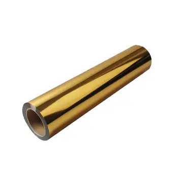 Šilumos perdavimo vinyl didmeninės metalo, aukso folija šilumos perdavimo plotis-20 colių ilgio nemokama būti pritaikyti geležies perdavimo vinyl